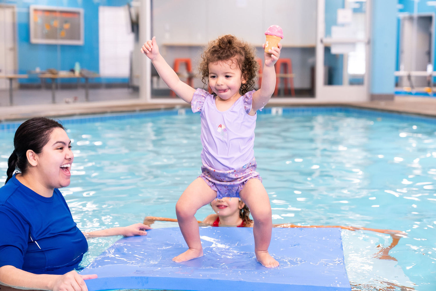 Aquamentor Rectangular Foam Floating Mat - Made in the USA - Durable Swim Training Aid