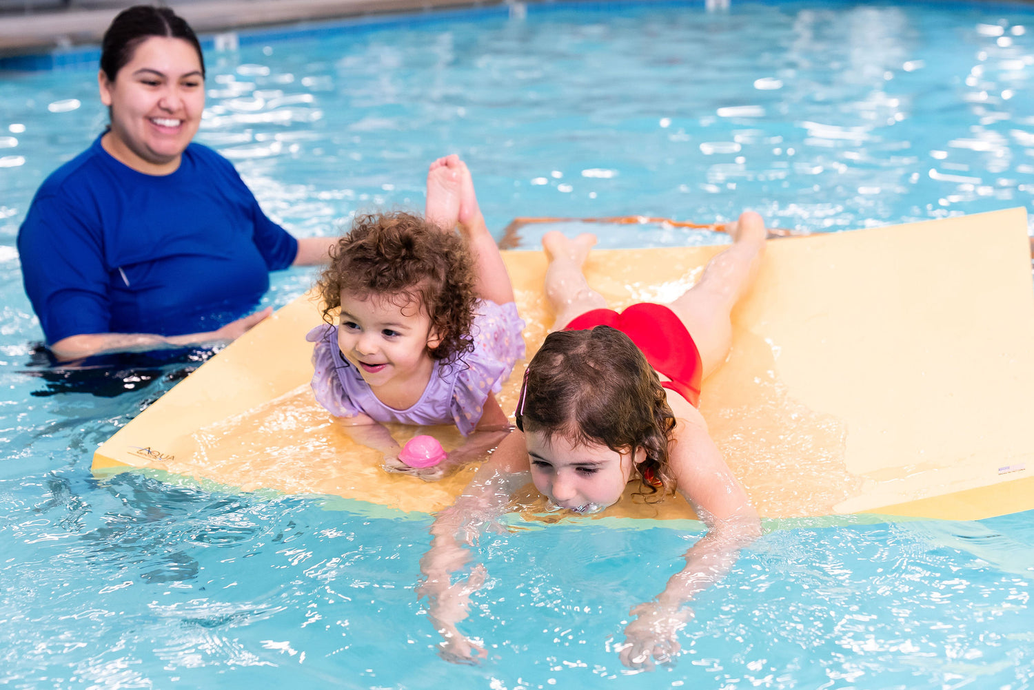 Aquamentor Rectangular Foam Floating Mat - Made in the USA - Durable Swim Training Aid