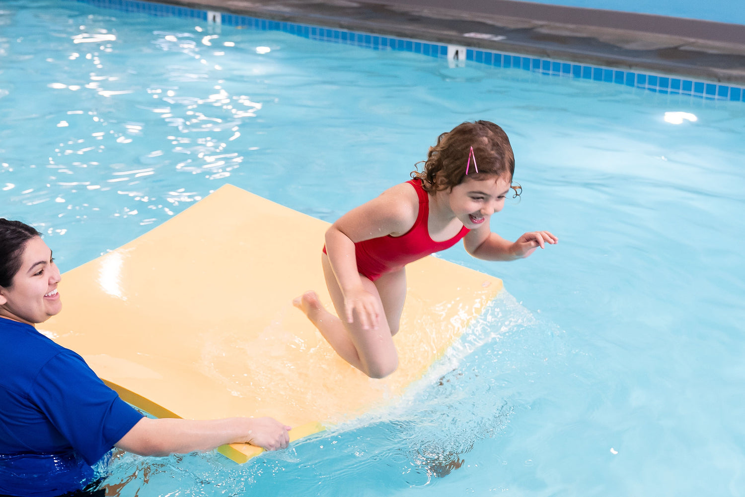 Aquamentor Rectangular Foam Floating Mat - Made in the USA - Durable Swim Training Aid