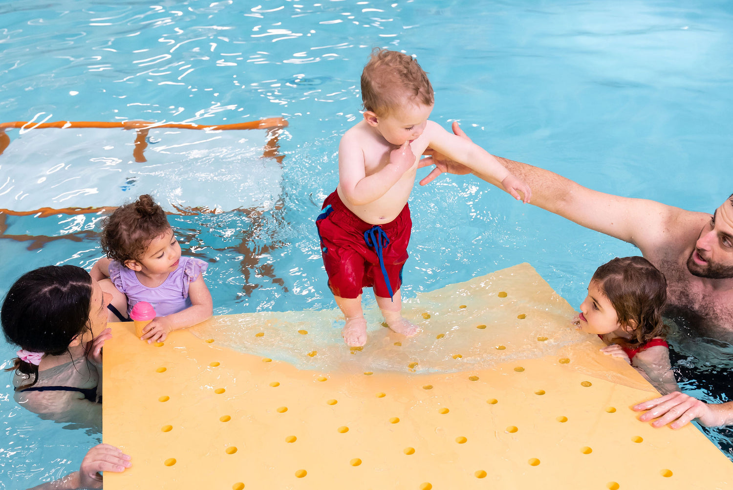 Swiss Cheese Foam Floating Mat – Made in the USA - Durable Swim Training Tool