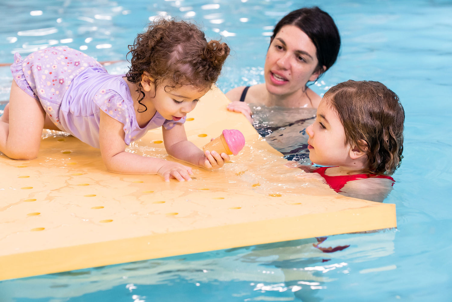 Swiss Cheese Foam Floating Mat – Made in the USA - Durable Swim Training Tool