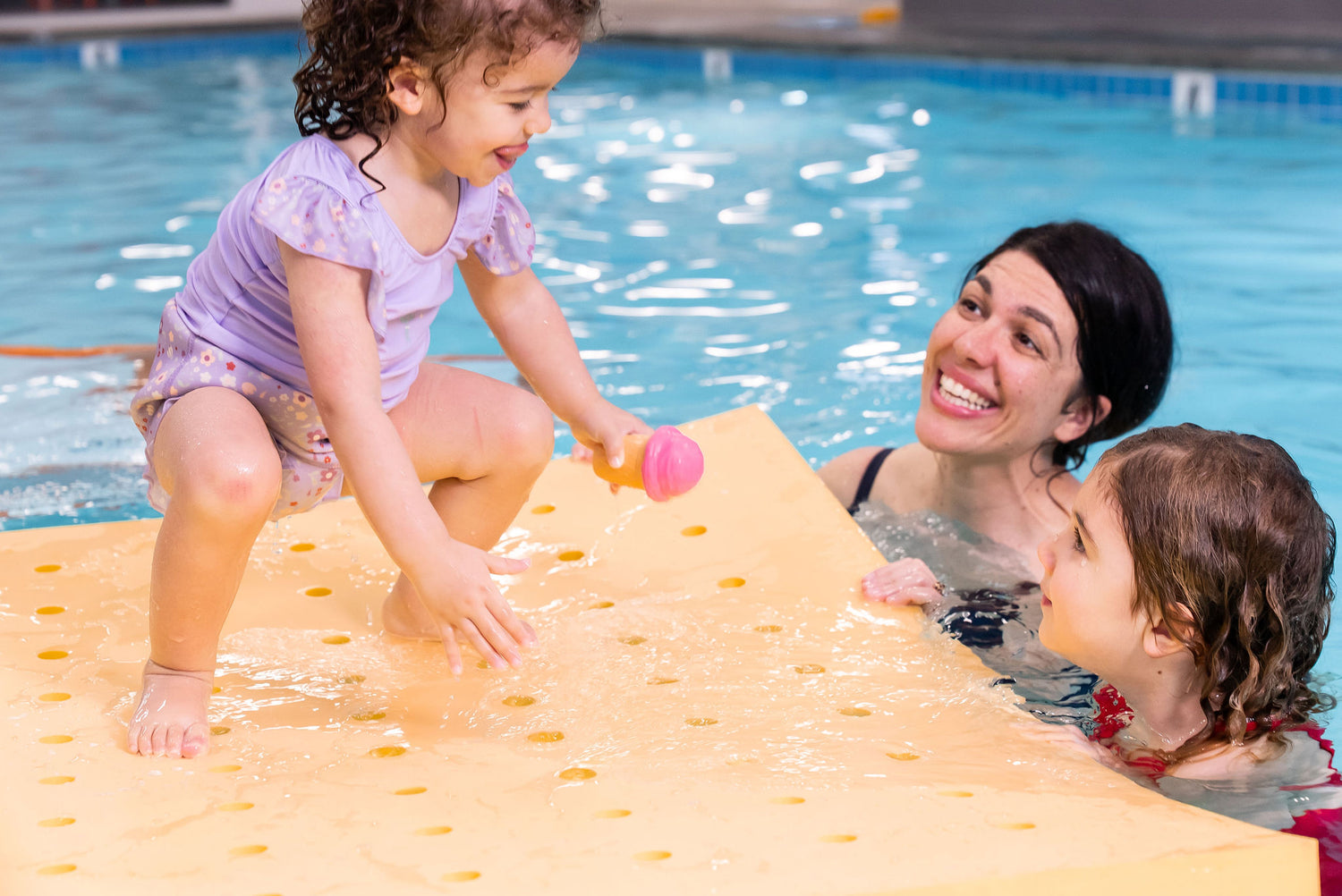 Swiss Cheese Foam Floating Mat – Made in the USA - Durable Swim Training Tool