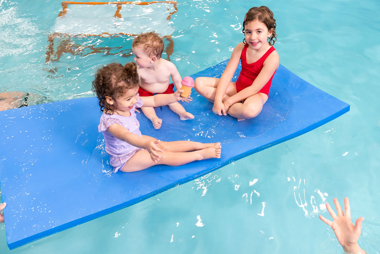 Aquamentor Rectangular Foam Floating Mat - Made in the USA - Durable Swim Training Aid