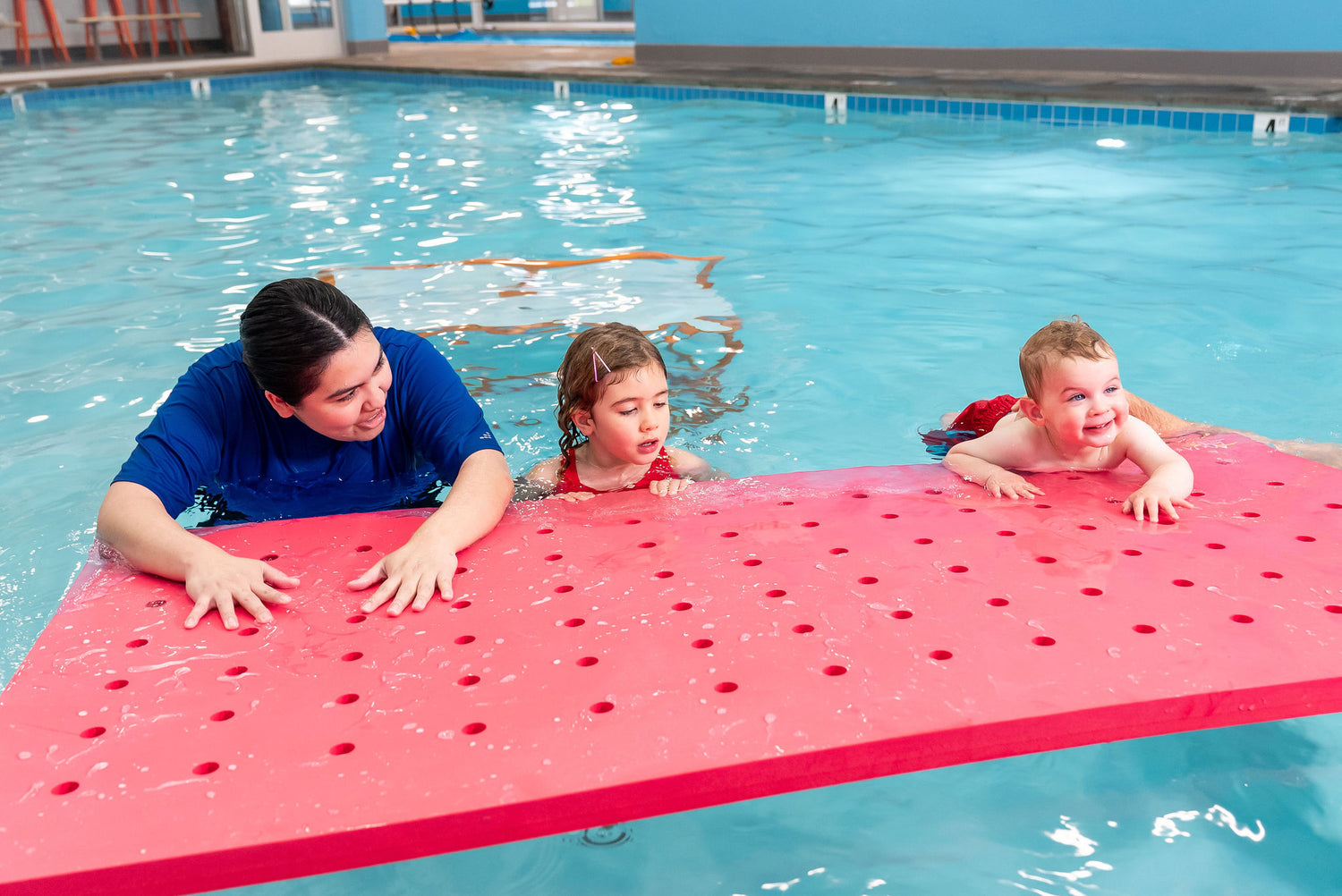 Swiss Cheese Foam Floating Mat – Made in the USA - Durable Swim Training Tool