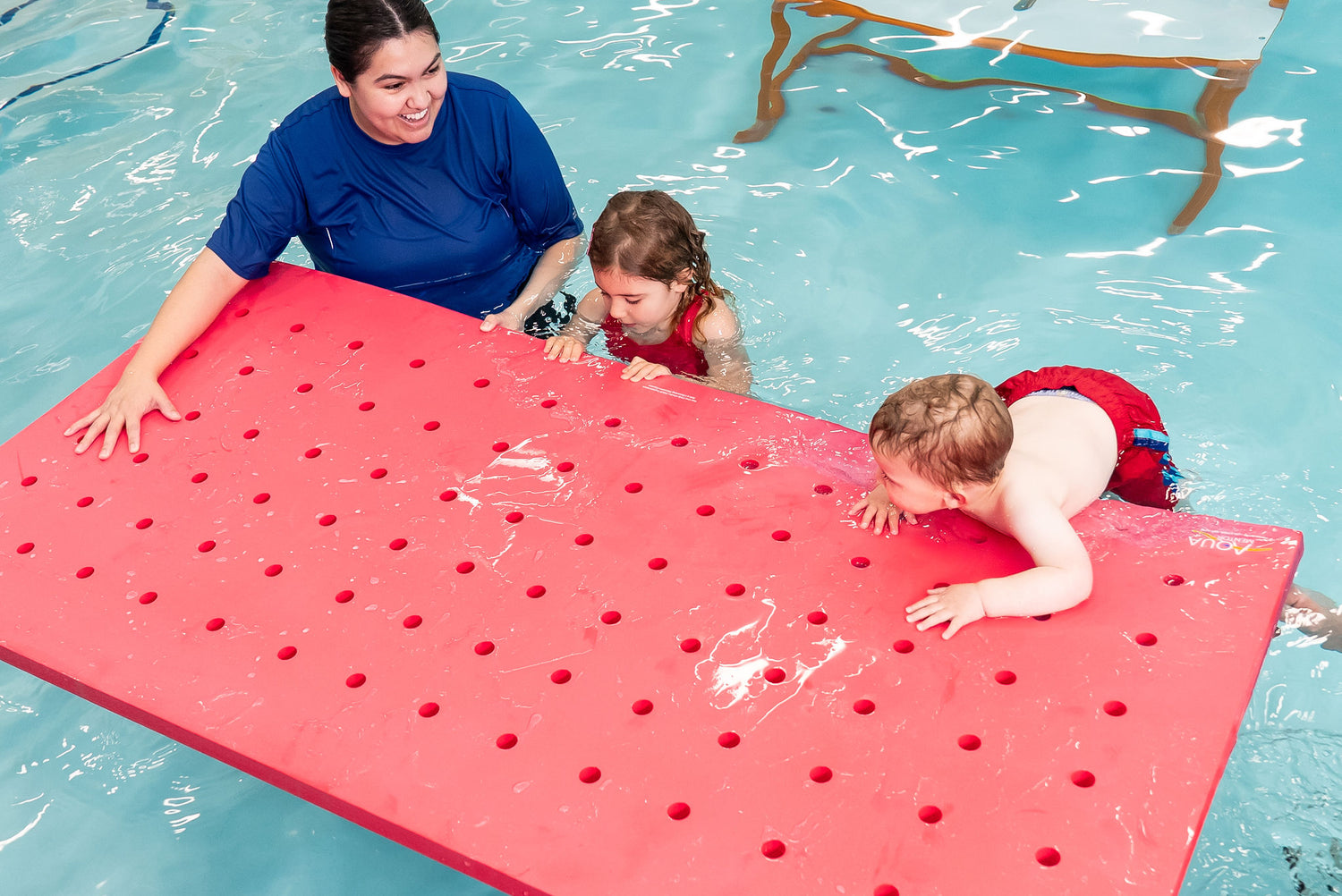 Swiss Cheese Foam Floating Mat – Made in the USA - Durable Swim Training Tool