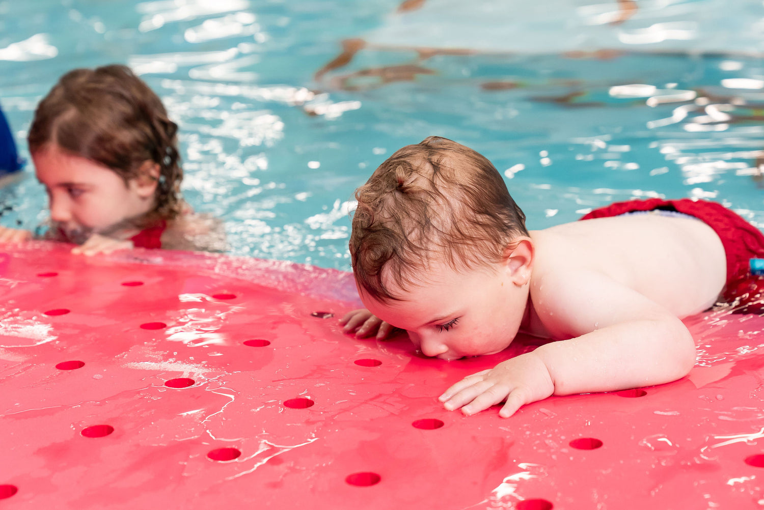 Swiss Cheese Foam Floating Mat – Made in the USA - Durable Swim Training Tool