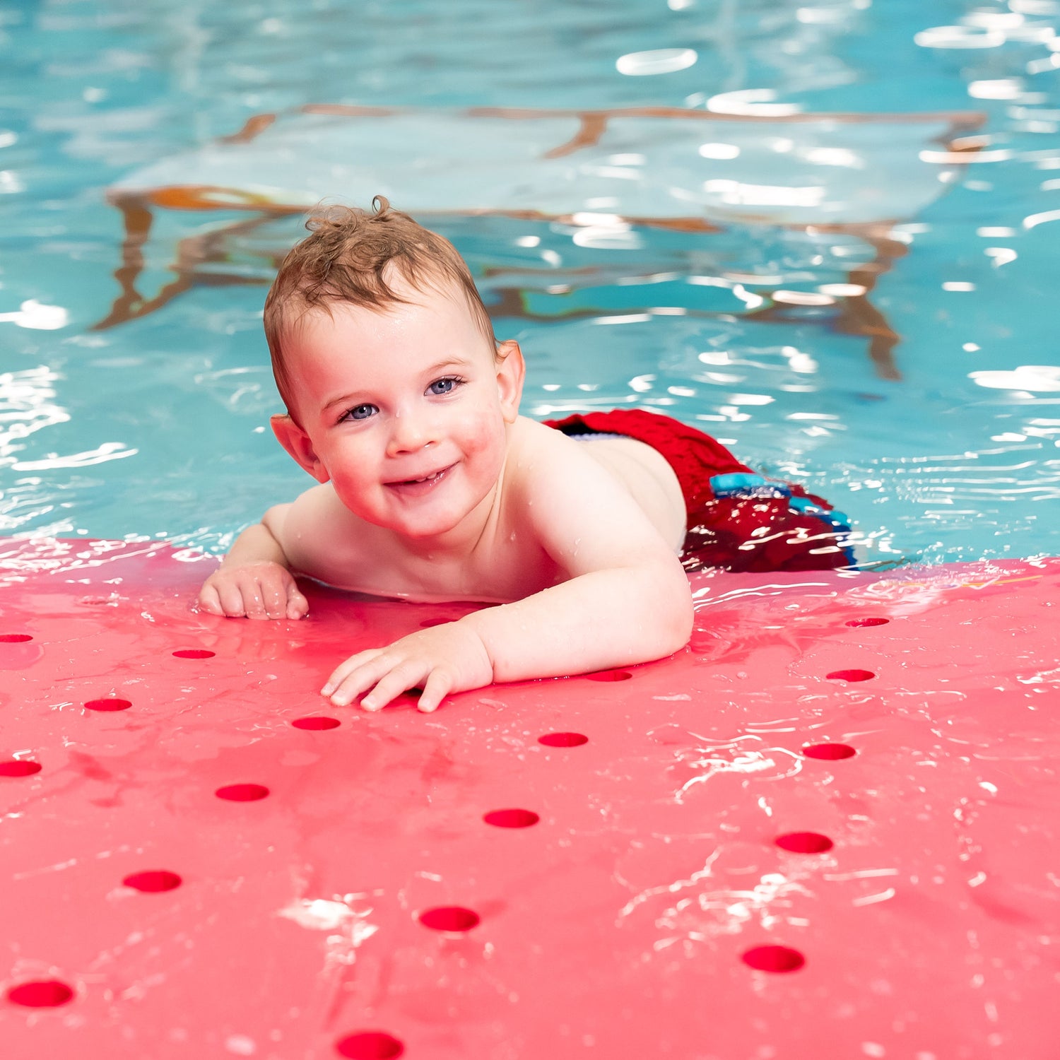 Swiss Cheese Foam Floating Mat – Made in the USA - Durable Swim Training Tool