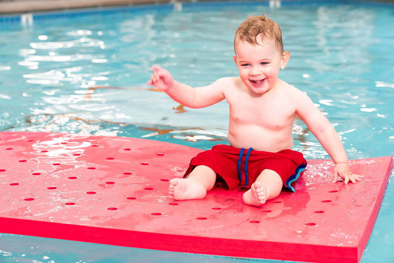 Swiss Cheese Foam Floating Mat – Made in the USA - Durable Swim Training Tool