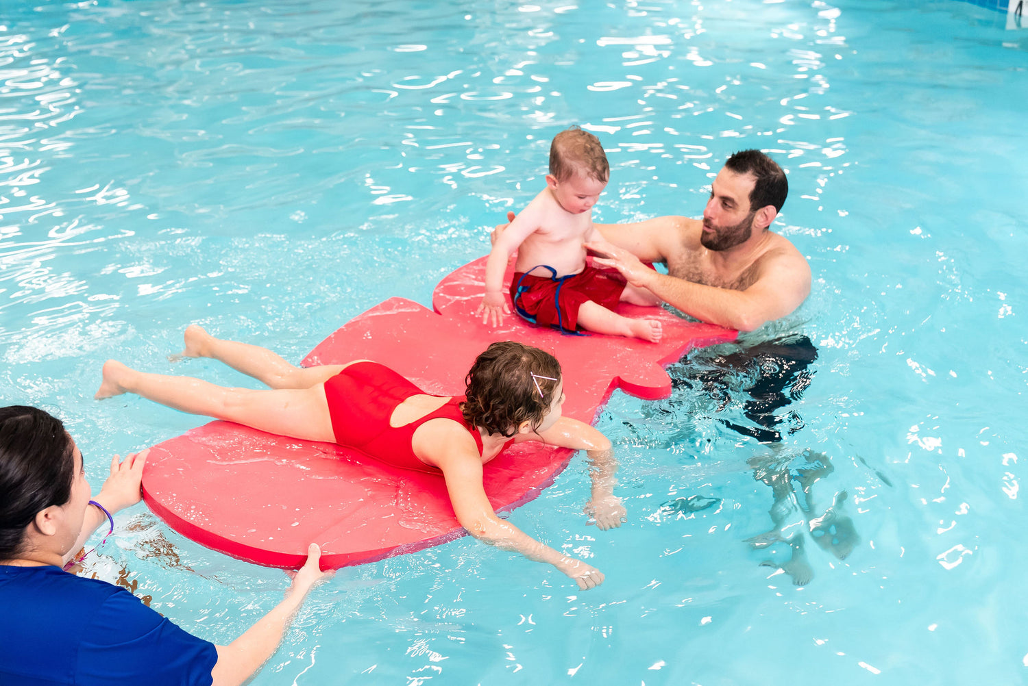 Hank the Hippo™ Foam Floating Mat – Made in the USA - Durable Swim Training Aid