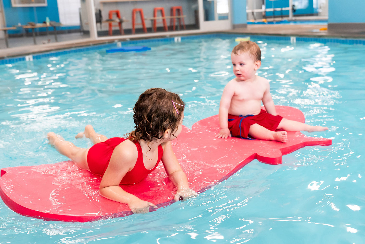 Hank the Hippo™ Foam Floating Mat – Made in the USA - Durable Swim Training Aid