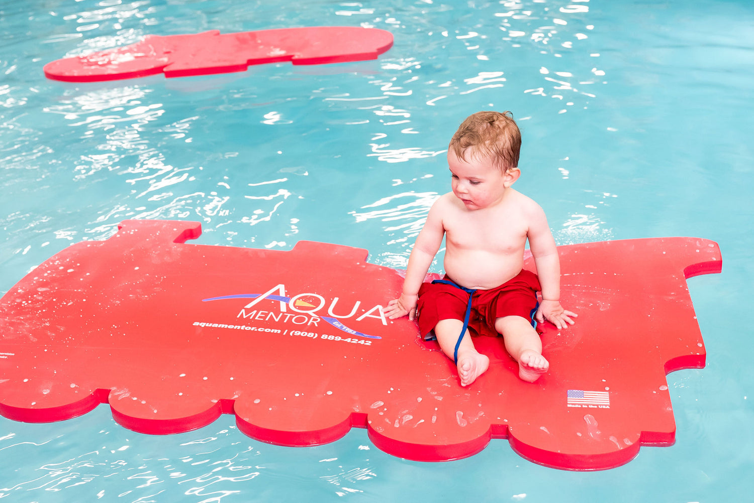 AquaTrain™ Foam Floating Mat – Made in the USA - Durable Swim Training Aid