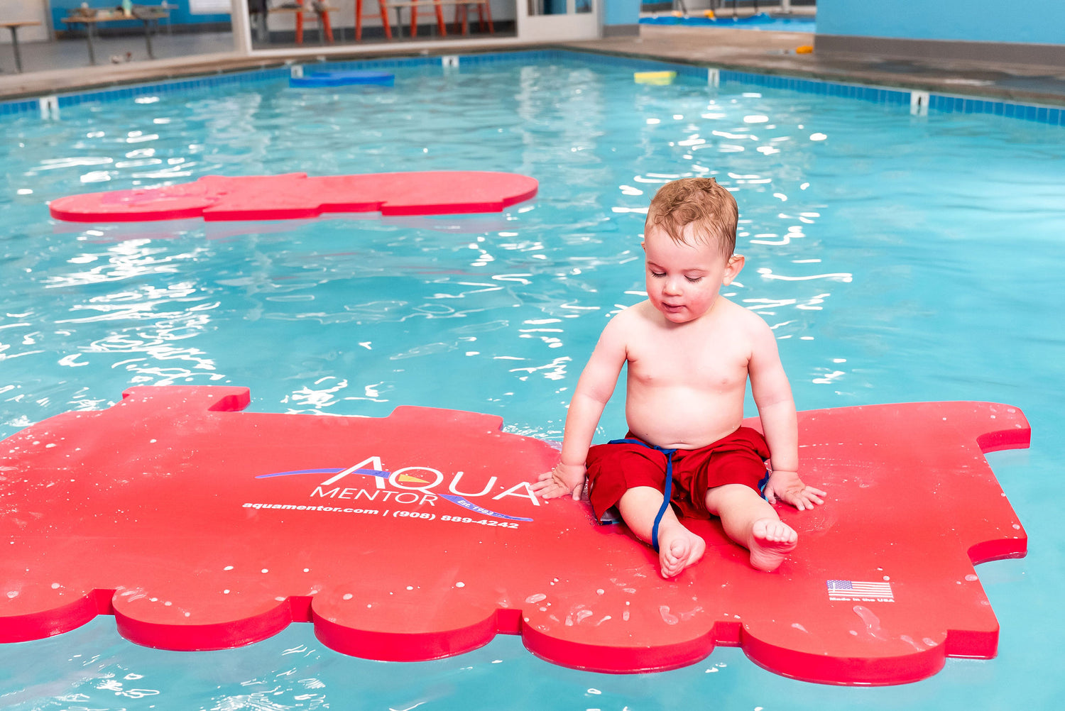 AquaTrain™ Foam Floating Mat – Made in the USA - Durable Swim Training Aid