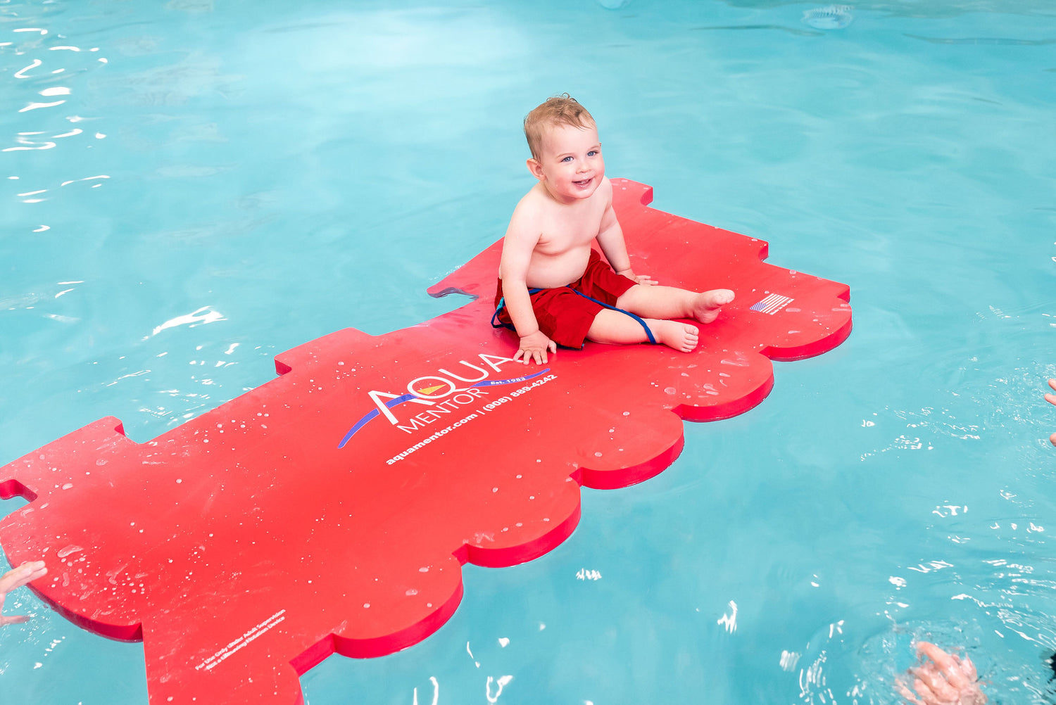 AquaTrain™ Foam Floating Mat – Made in the USA - Durable Swim Training Aid
