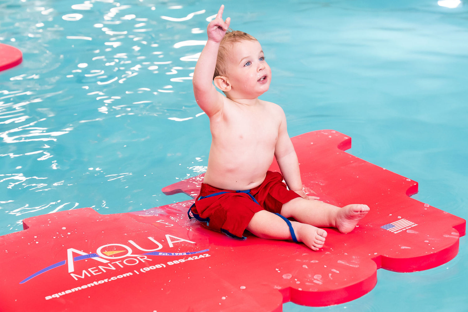 AquaTrain™ Foam Floating Mat – Made in the USA - Durable Swim Training Aid