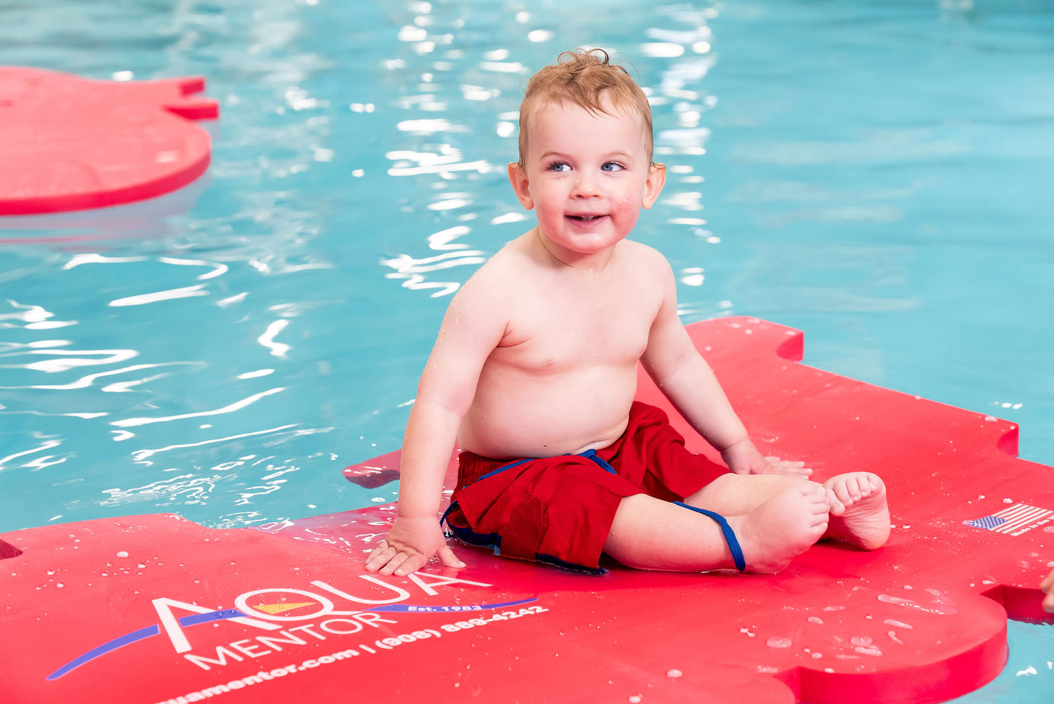 AquaTrain™ Foam Floating Mat – Made in the USA - Durable Swim Training Aid