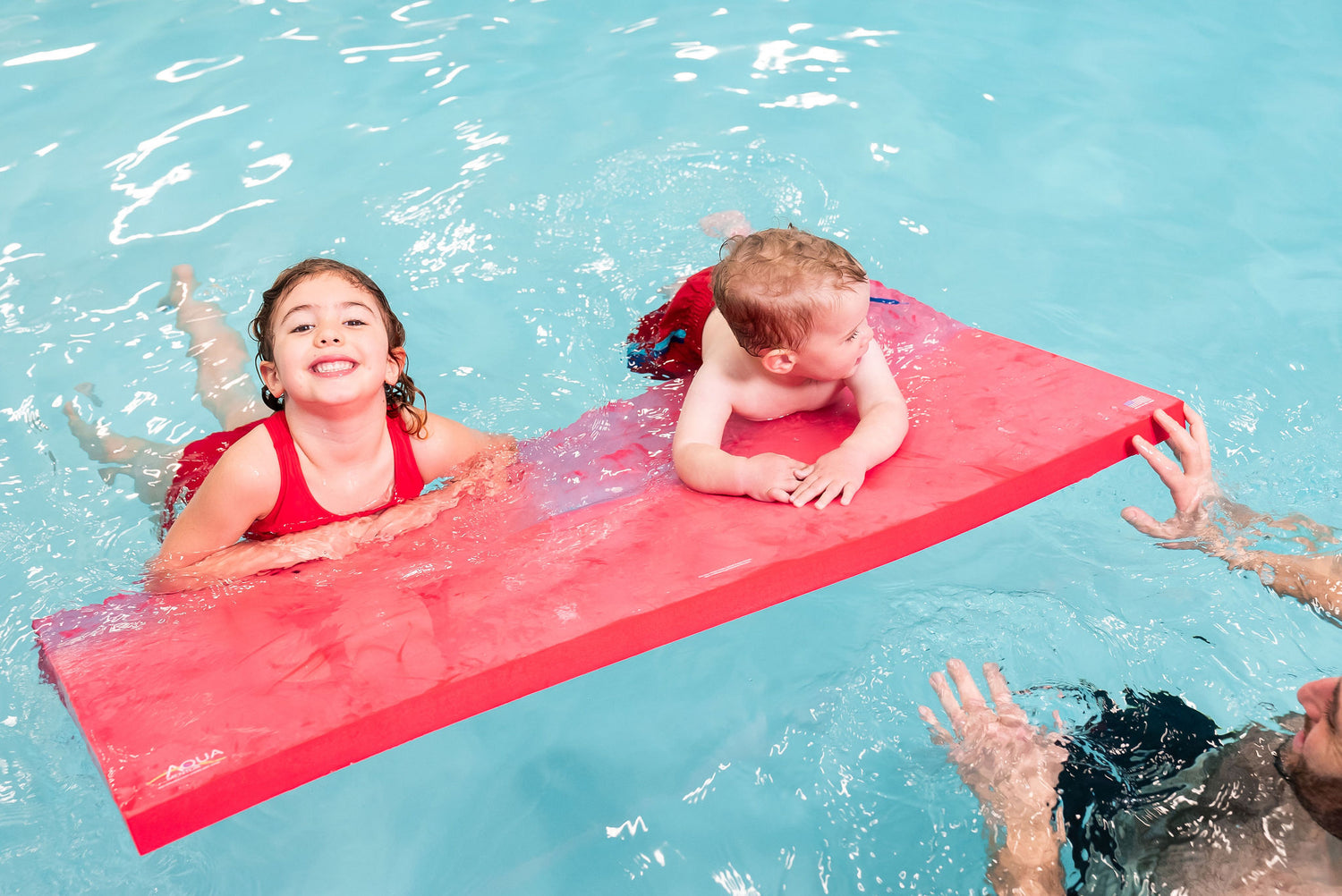 Aquamentor Rectangular Foam Floating Mat - Made in the USA - Durable Swim Training Aid