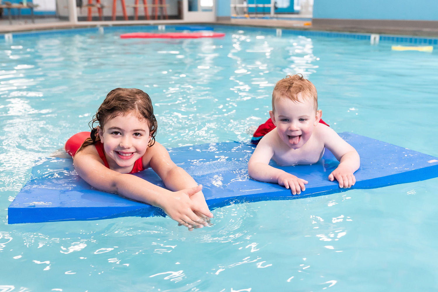 Aquamentor Rectangular Foam Floating Mat - Made in the USA - Durable Swim Training Aid