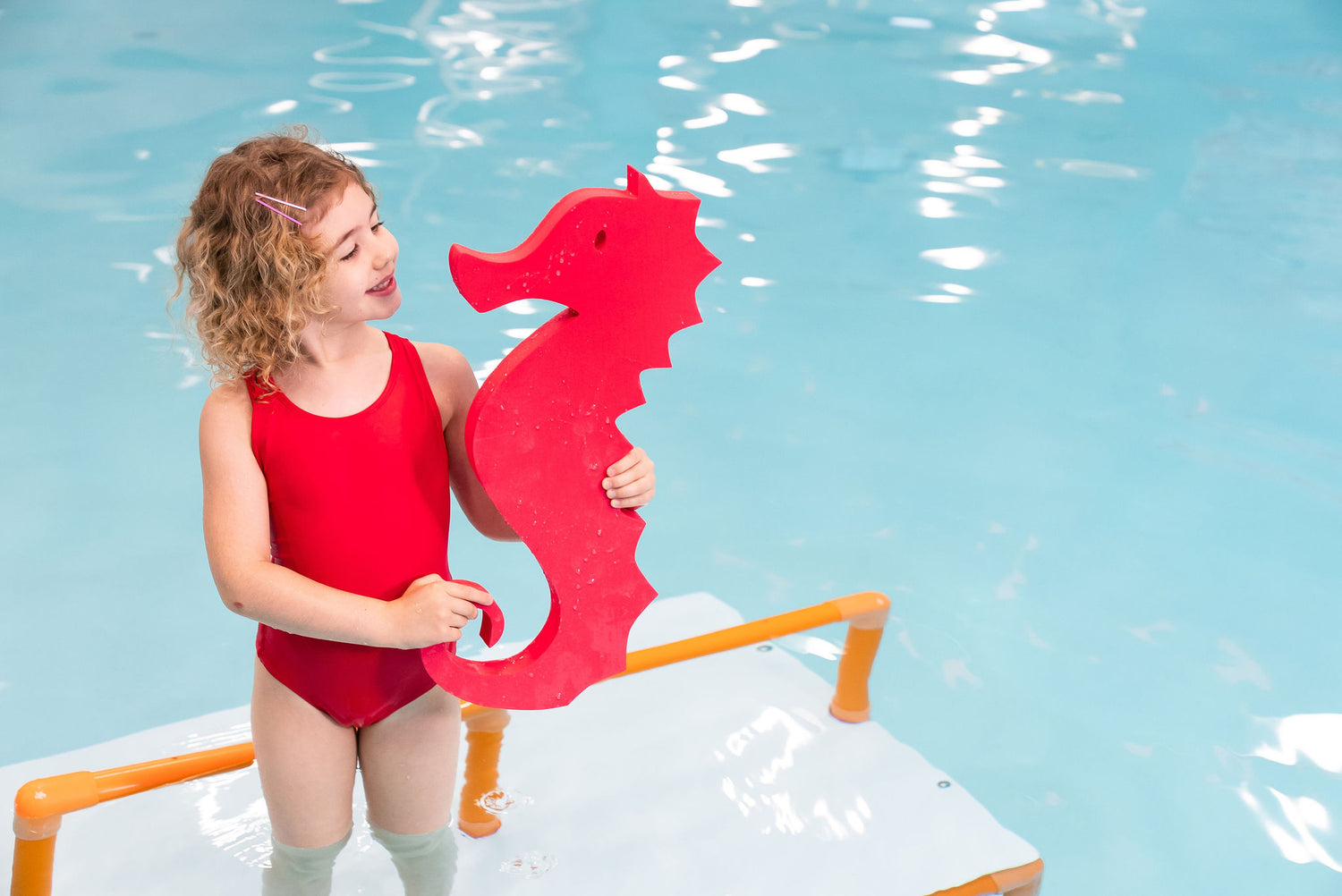 Johnny the Seahorse™ Foam Floating Mat in polyethylene foam