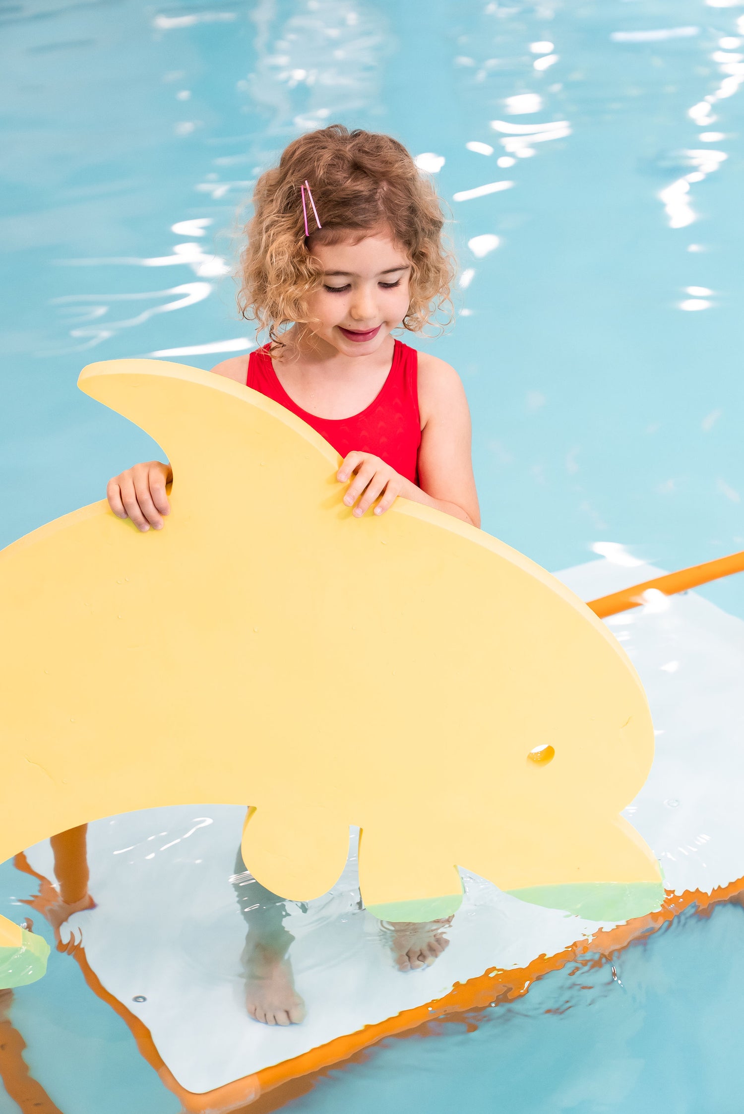 Dan the Dolphin™ Foam Floating Mat – Made in the USA - Durable Swim Training Tool
