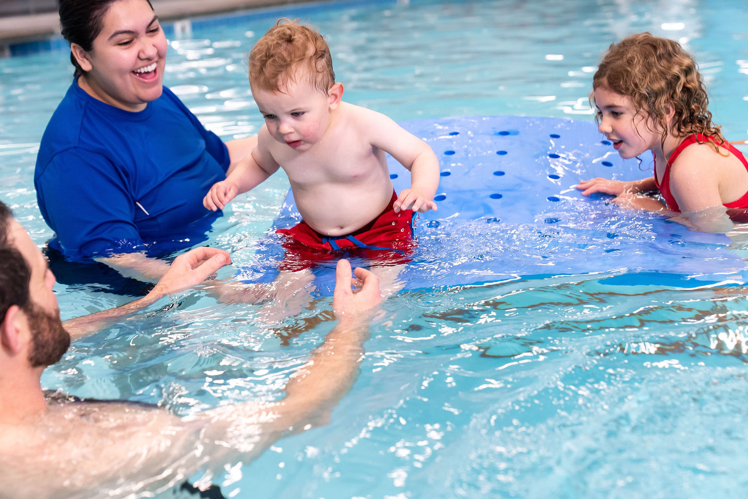 Swiss Cheese Foam Floating Mat – Made in the USA - Durable Swim Training Tool