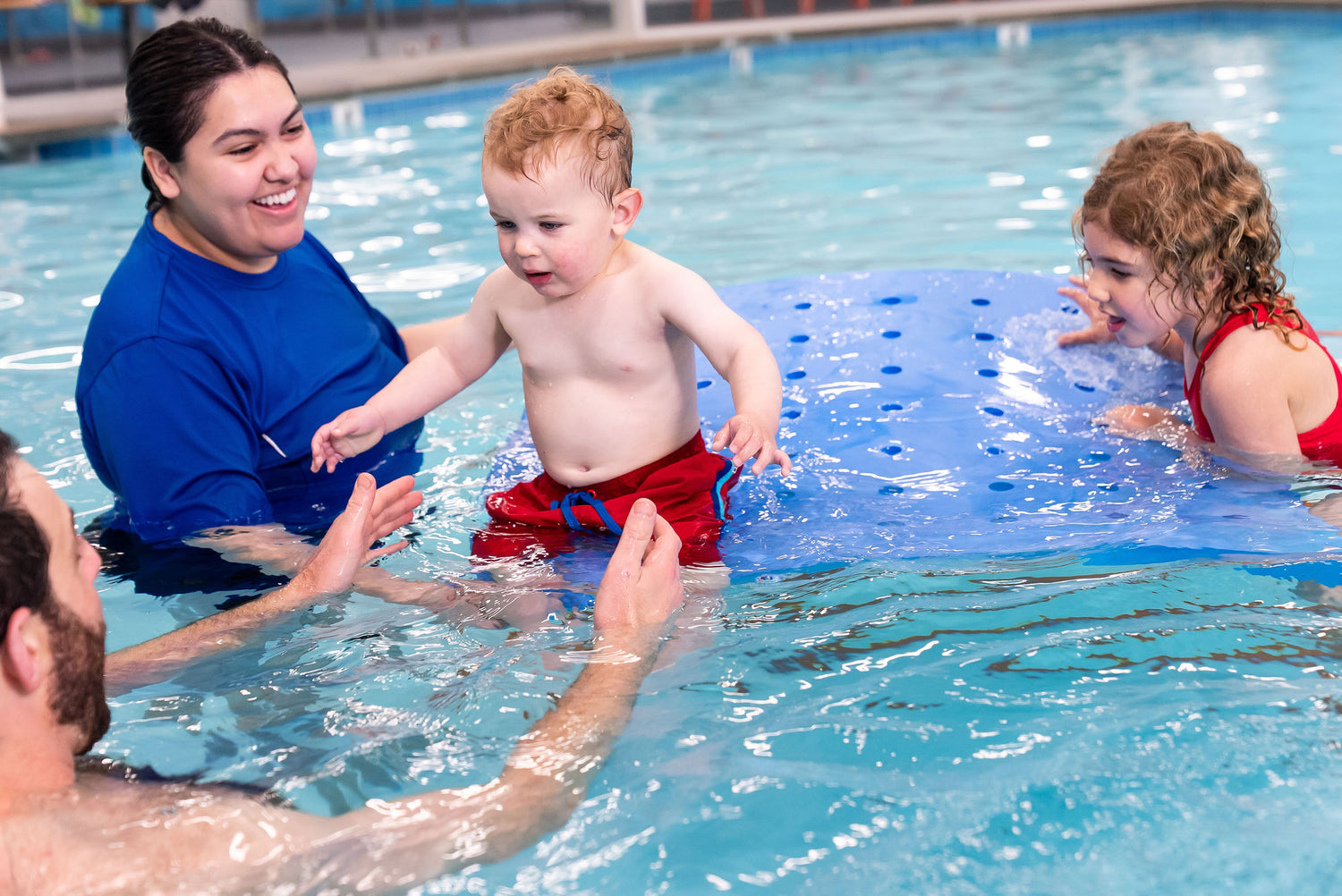 Swiss Cheese Foam Floating Mat – Made in the USA - Durable Swim Training Tool