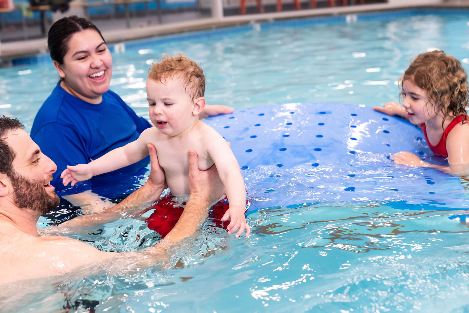 Swiss Cheese Foam Floating Mat – Made in the USA - Durable Swim Training Tool