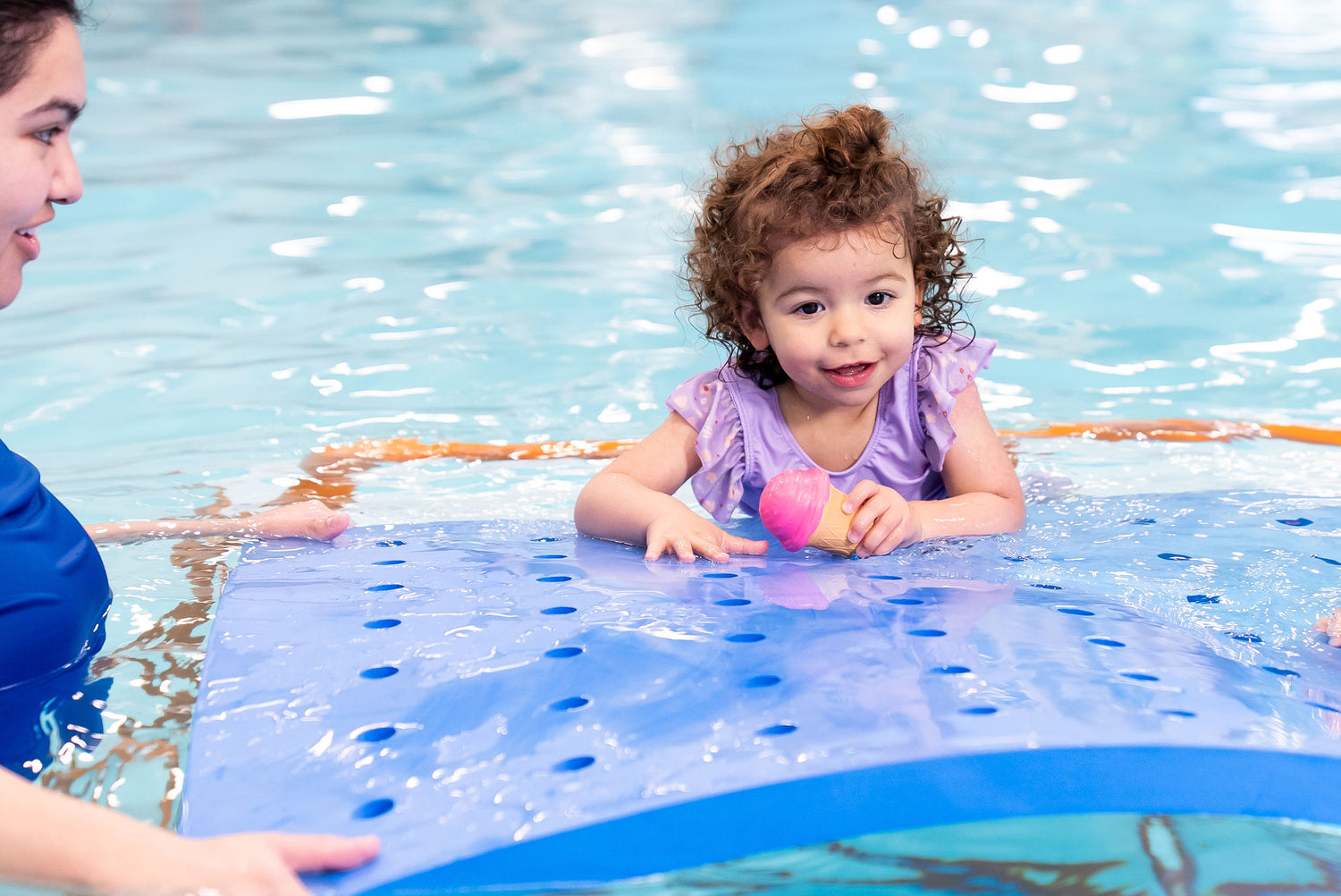 Swiss Cheese Foam Floating Mat – Made in the USA - Durable Swim Training Tool