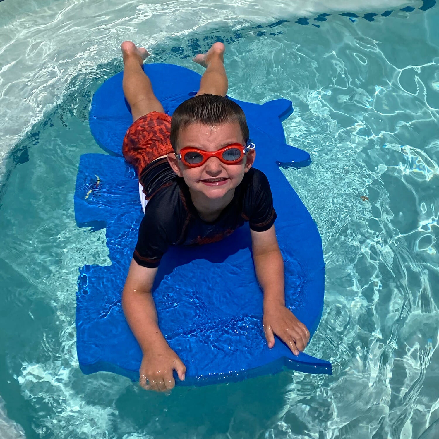 Hank the Hippo™ Foam Floating Mat – Made in the USA - Durable Swim Training Aid