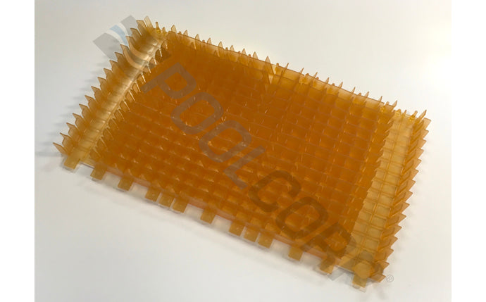 Maytronics Clear/Orange PVC Brush 2 Pack for Dolphin Wave 65 Automatic Pool Cleaners