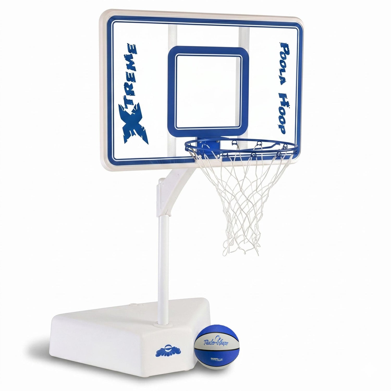 Splash & Shoot Clear Pool Basketball Hoop, Xtreme Blue