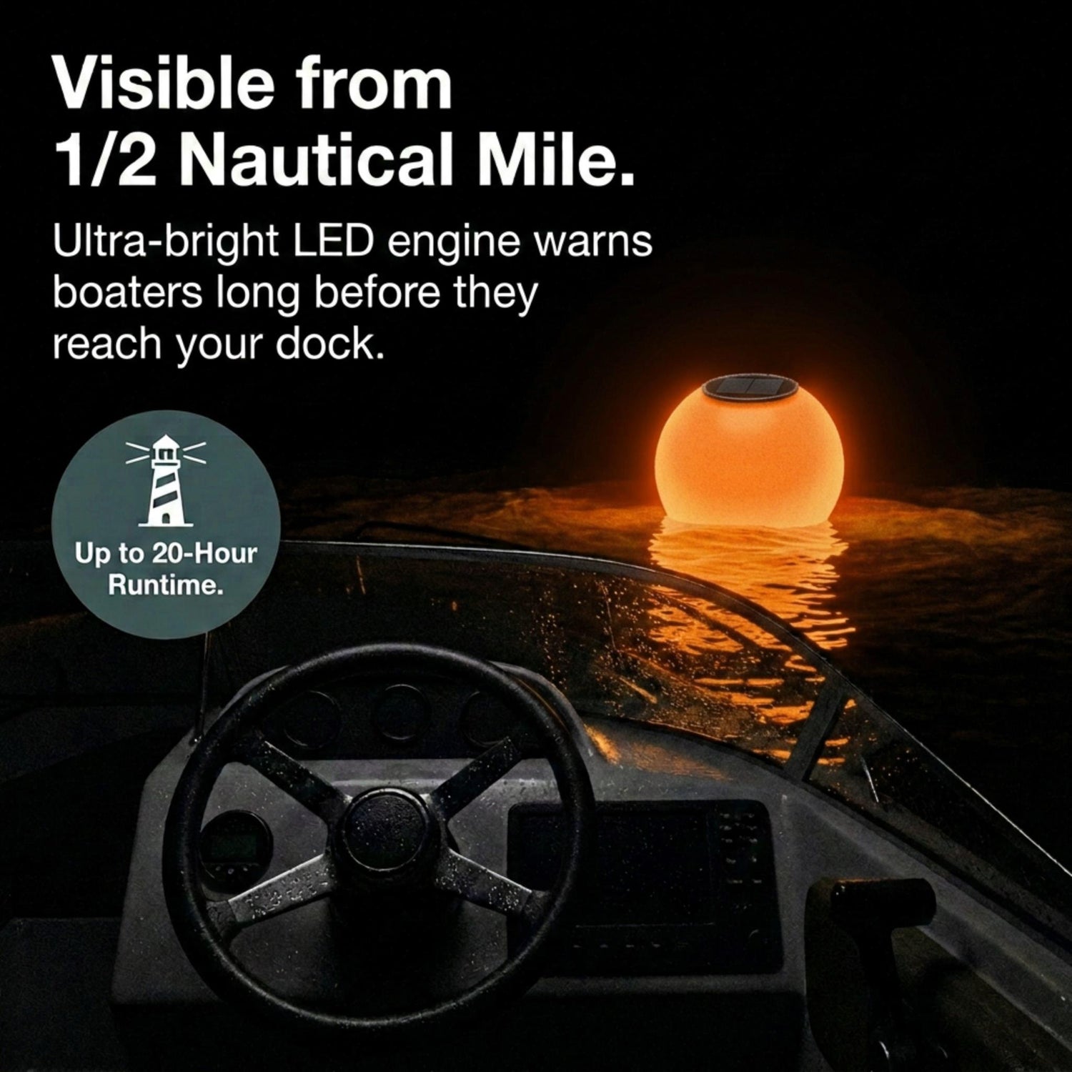 Solar Powered Self-Illuminating Buoy With Light Engine - 14
