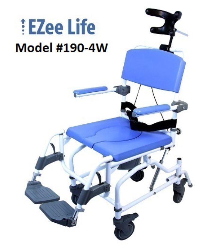 Tilt Rehab Shower Commode