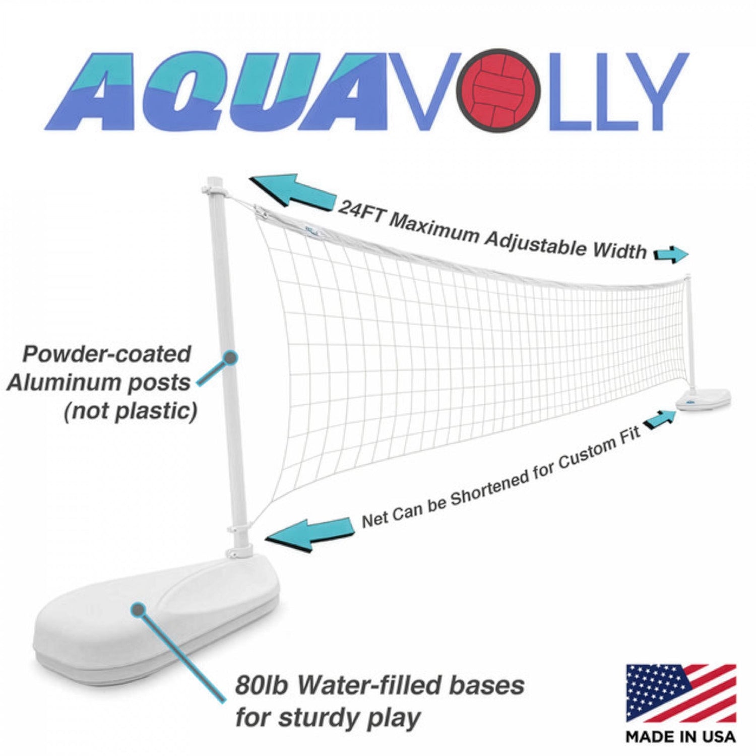 AquaVolly Pool Volleyball Net Set - Image 5