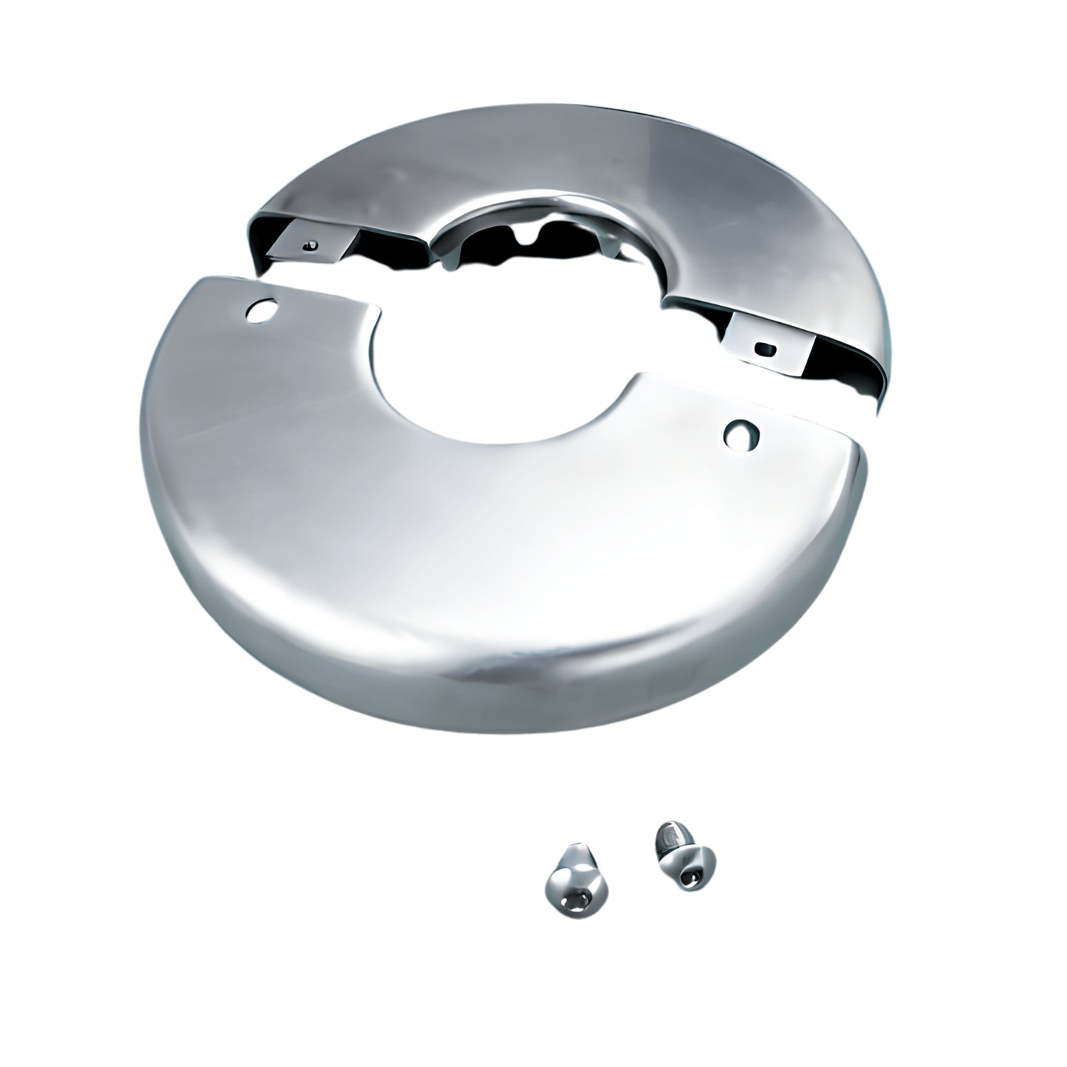 Split Two Piece Escutcheon Plate for Rails