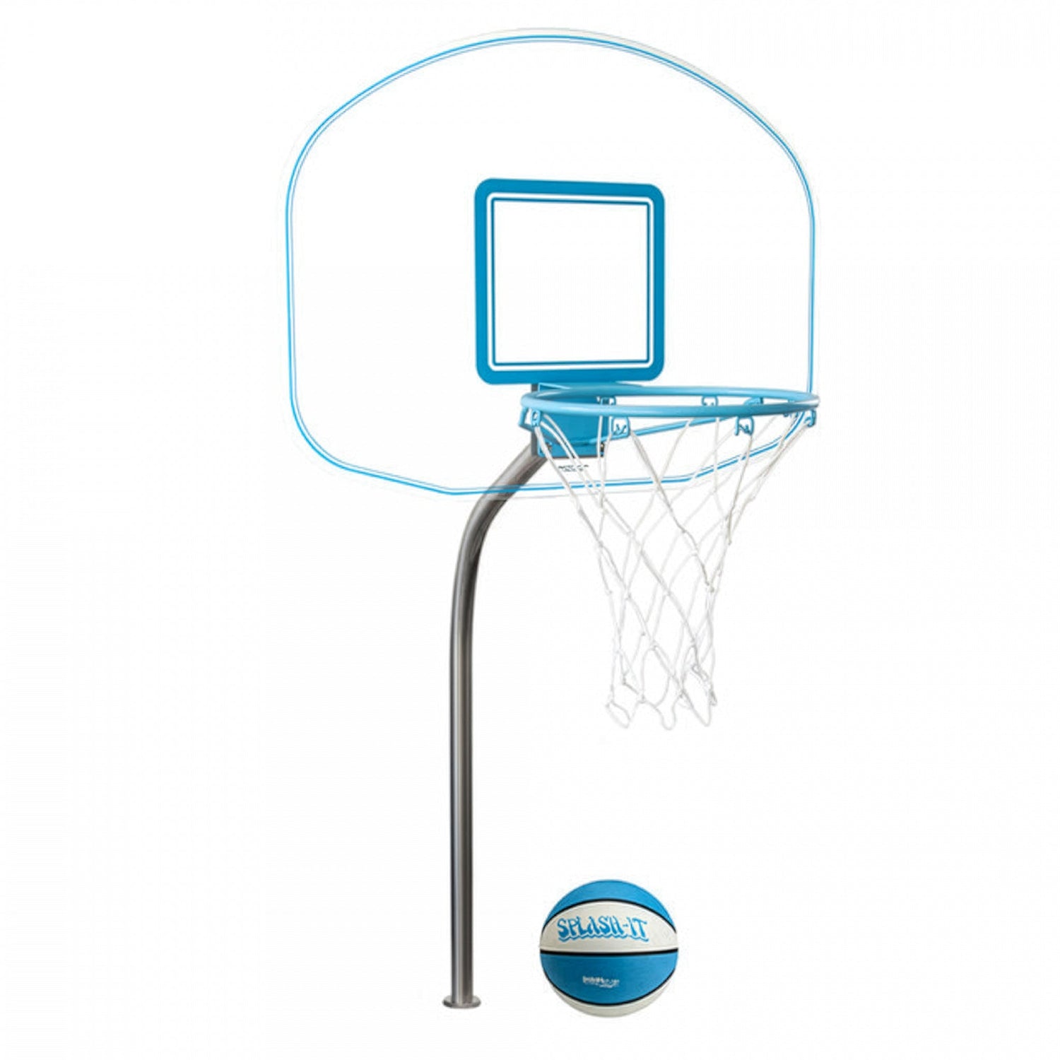 Clear Hoop Jr. Deck-Mounted Pool Basketball Hoop (1.90