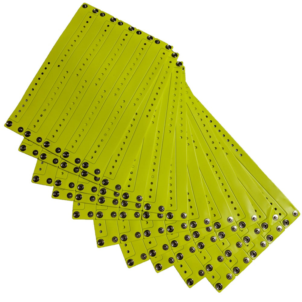 Aquamentor Reusable Vinyl Wristbands - Durable, Long-Lasting - 100/pk