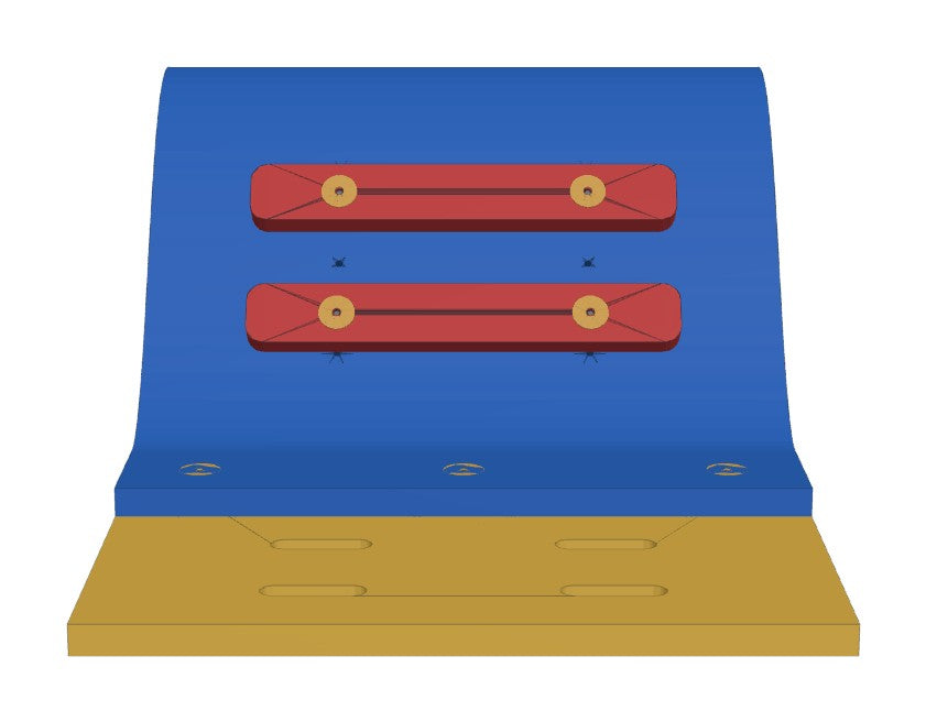 Foam waterslide, climb end with steps