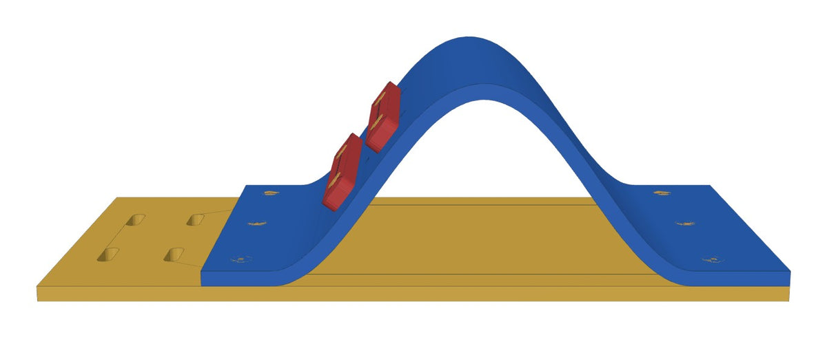 Foam waterslide, right side profile