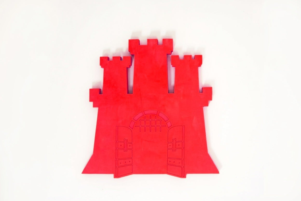 Red Poseidon Castle foam float 48 inch