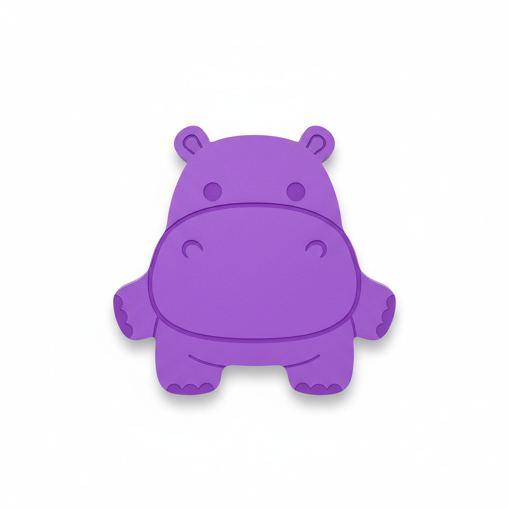 Hank the Hippo™ Foam Floating Mat – Made in the USA - Durable Swim Training Aid