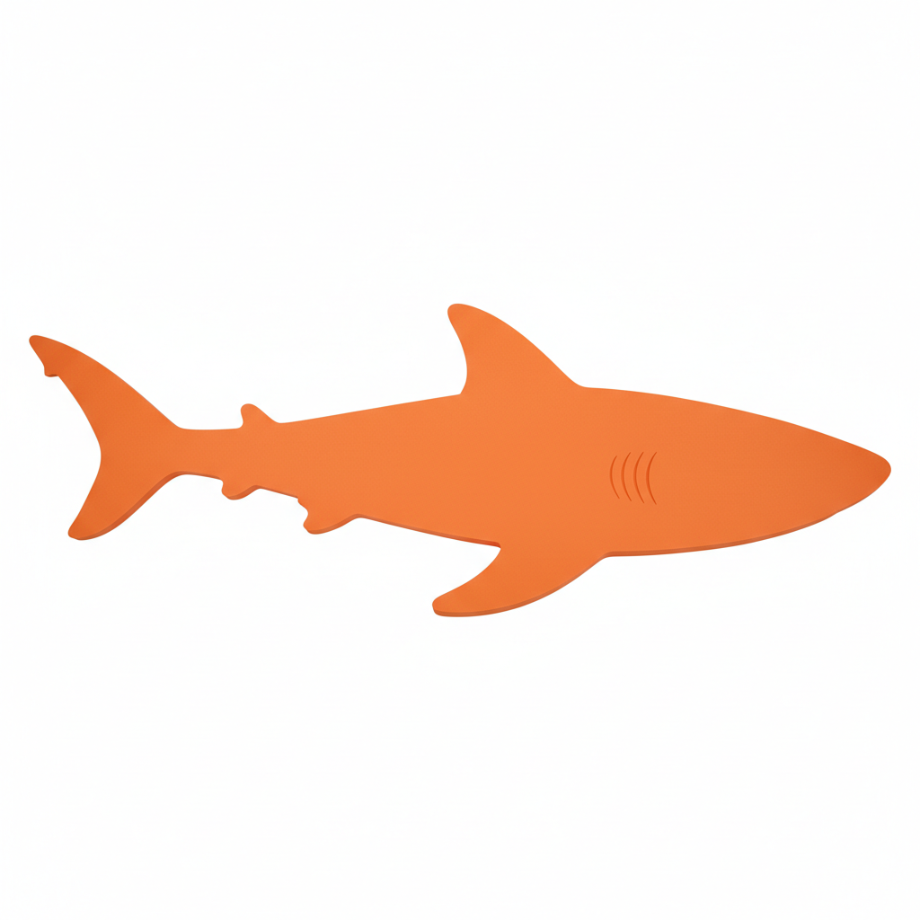 Max the Shark™ Foam Floating Mat – Made in the USA - Durable Swim Training Aid