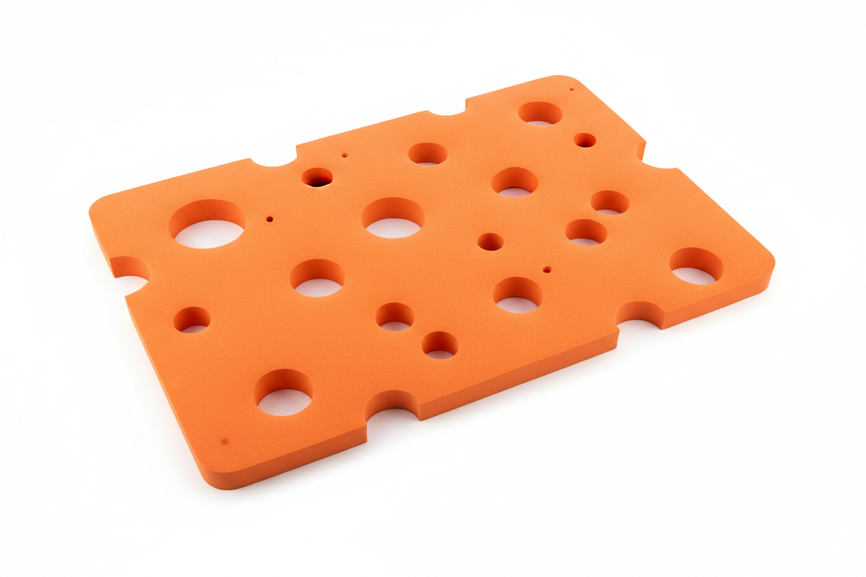 Swiss Cheese Foam Floating Mat – Made in the USA - Durable Swim Training Tool