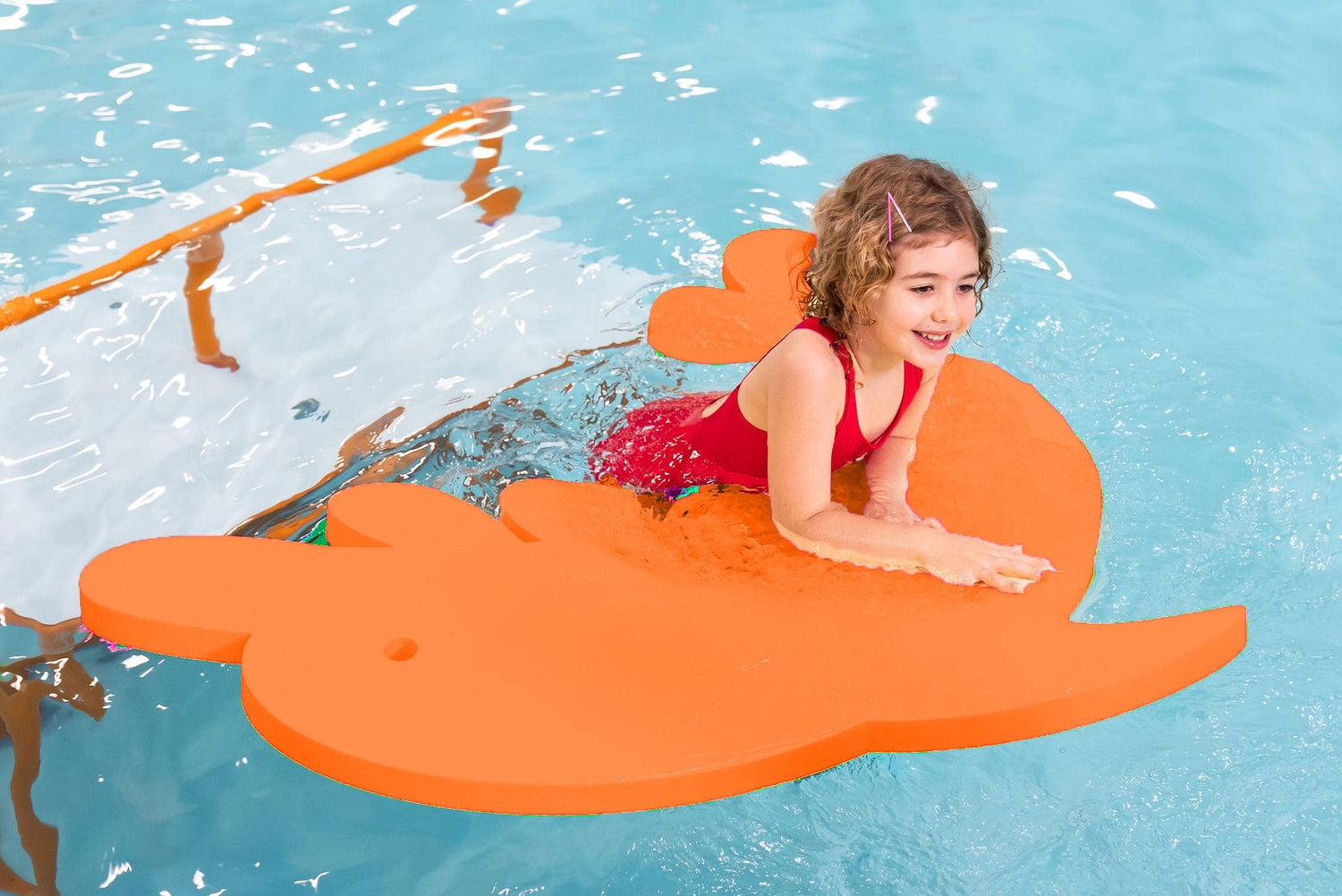 Dan the Dolphin™ Foam Floating Mat – Made in the USA - Durable Swim Training Tool