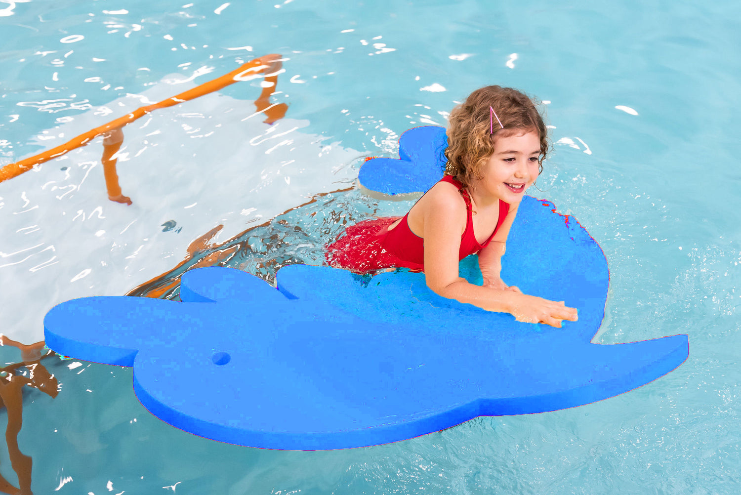 Dan the Dolphin™ Foam Floating Mat – Made in the USA - Durable Swim Training Tool