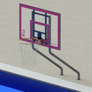 Dual Post Basketball Hoop