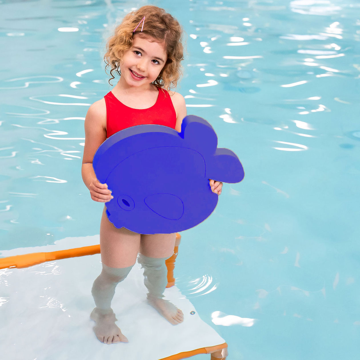 Frank the Fish™ Foam Floating Mat – Made in the USA - Durable Swim Training Tool