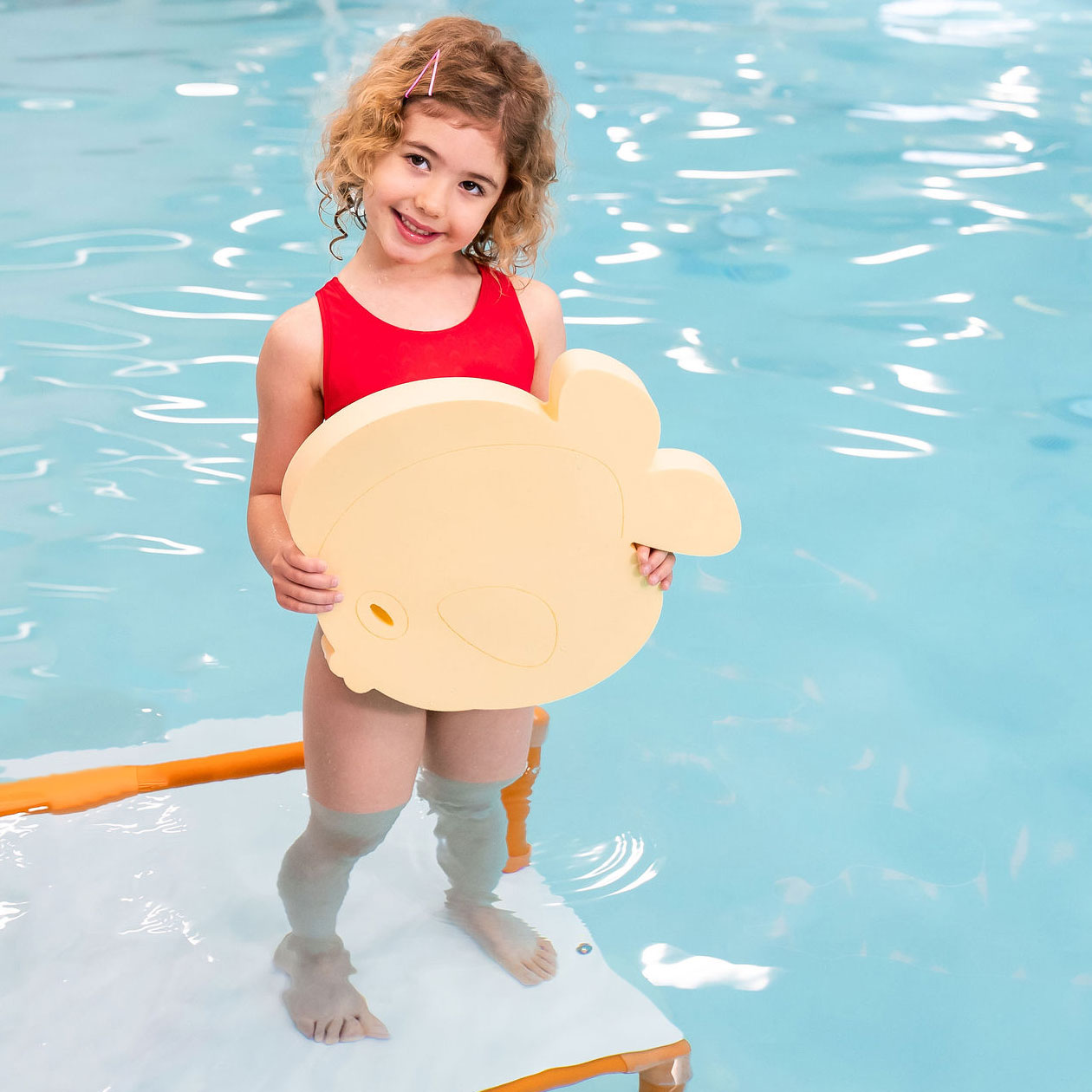 Frank the Fish™ Foam Floating Mat – Made in the USA - Durable Swim Training Tool