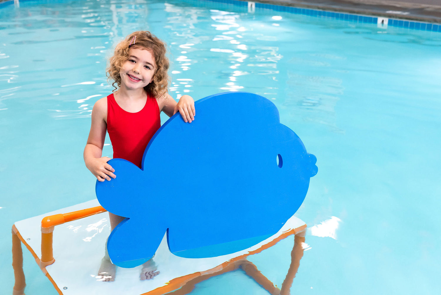 Frank the Fish™ Foam Floating Mat – Made in the USA - Durable Swim Training Tool