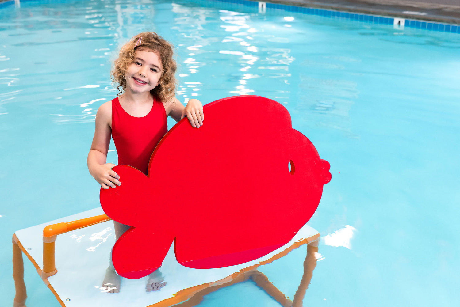 Frank the Fish™ Foam Floating Mat – Made in the USA - Durable Swim Training Tool