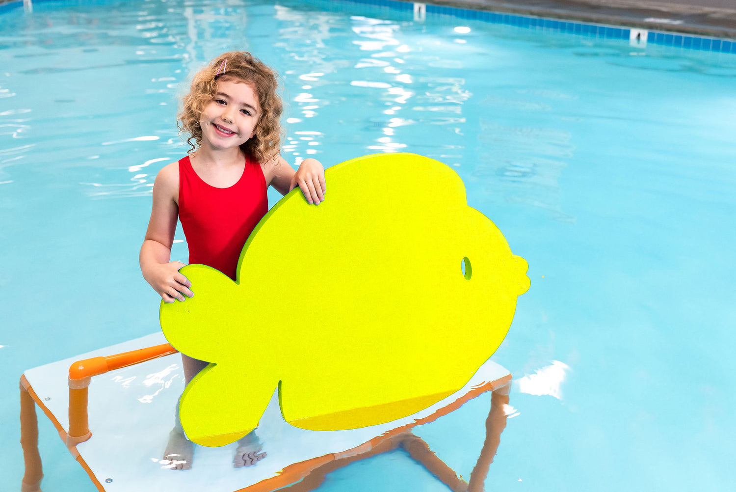 Frank the Fish™ Foam Floating Mat – Made in the USA - Durable Swim Training Tool